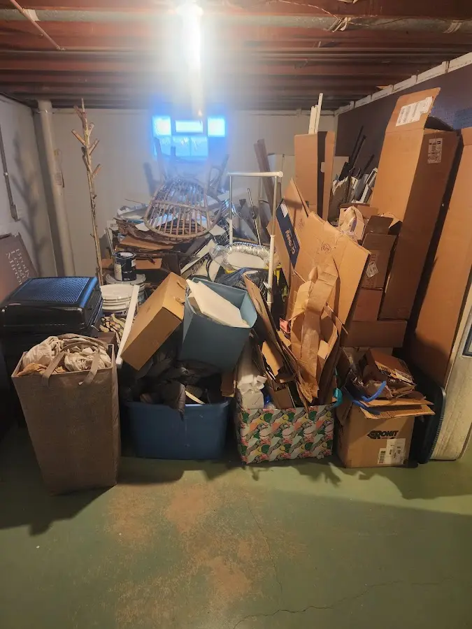 Roll-off dumpster container at job site for Roll Off Dumpster Rental in Essex Junction